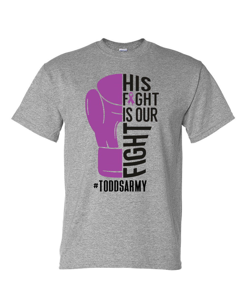 Fundraiser for Todd Claborn Boxing Glove T-Shirt