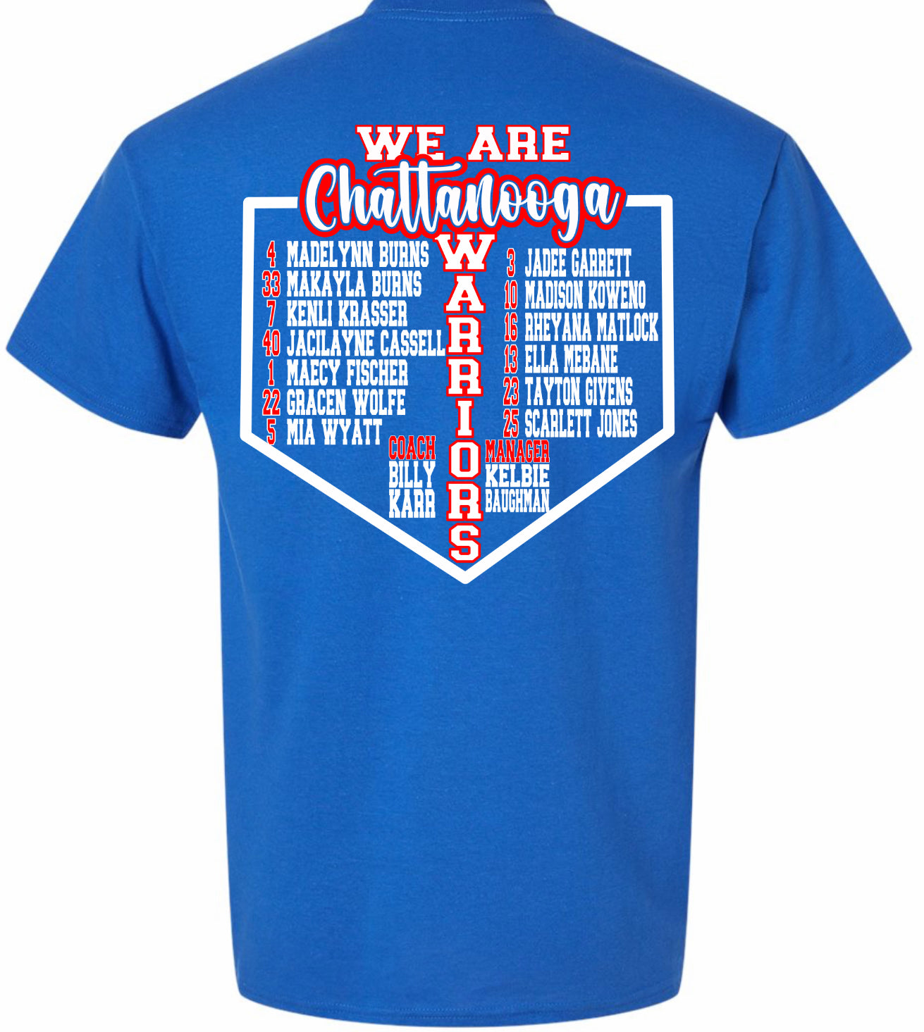 Lady Warriors Slow Pitch State Tourney T-Shirts