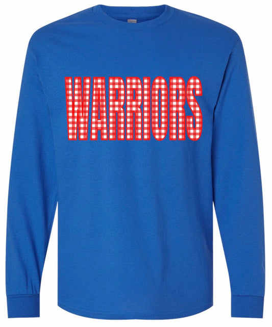Warriors Plaid Adult