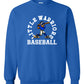 Chatty Little Warriors Baseball Sweatshirt 2-Sided Option