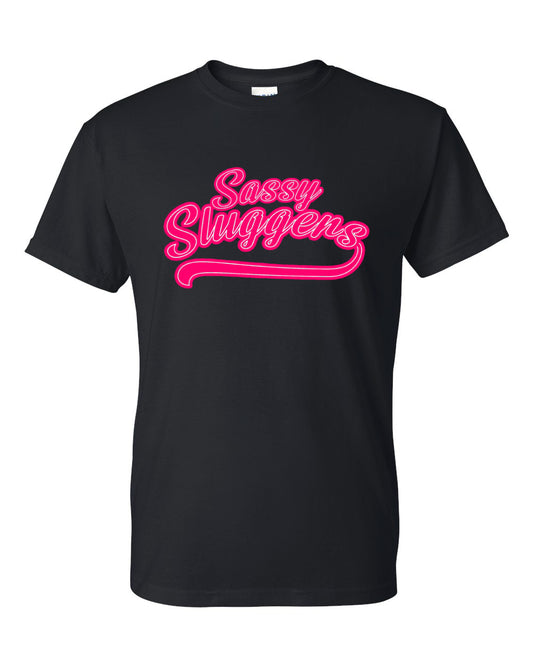 Chatty Sassy Sluggers Baseball T-Shirt 2-Sided Option